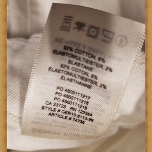 Denim Forum Women's Size 24 White Raw Hem Nico Skinny Crop Jeans 24x25 - Picture 3 of 6